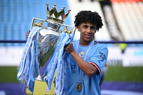 Manchester City defender Rico Lewis