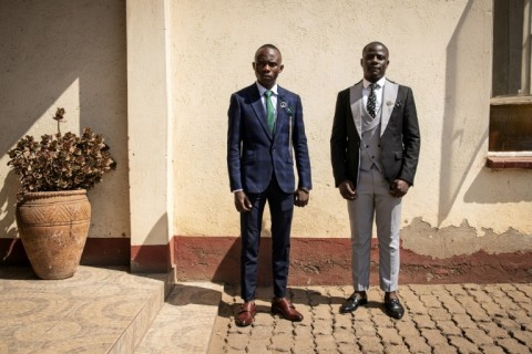 Worshippers gathered for Sunday mass at the Apostolic Faith Mission in Harare