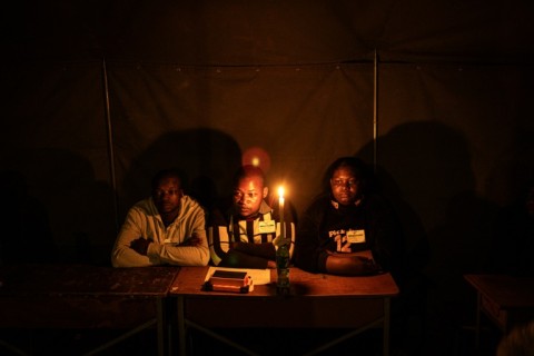 The long wait into the night has also been hard on polling officials 