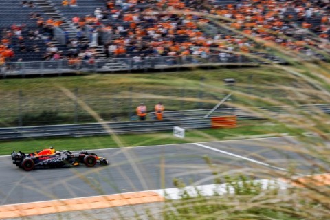 Red Bull's Max Verstappen was denied Dutch Grand Prix second practice honours by Lando Norris in front of his home fans on Friday 