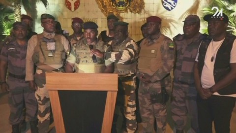 Gabon soldiers say election result cancelled, 'regime' ended