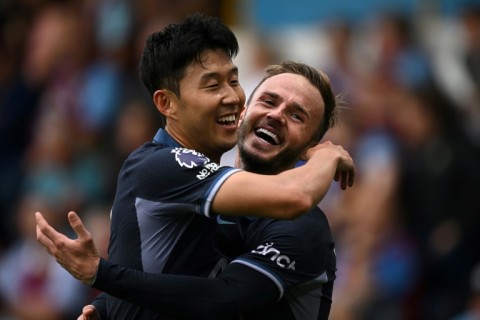 Son Heung-Min (left)scored a hat-trick in Tottenham's 5-2 win at Burnley