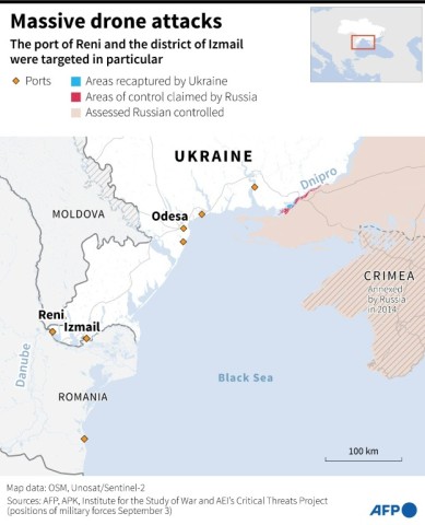 Massive drone attacks in the Odesa region