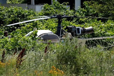 The hijacked helicopter used in the jailbreak was later found abandoned