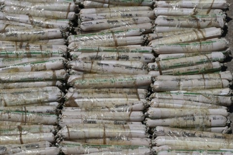 Authorities displayed explosives confiscated during the raid on the Tocoron prison