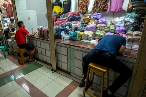 Sellers at Southeast Asia's largest textile shopping center in capital Jakarta applauded the decision as their revenues fall