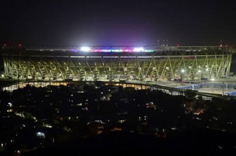 Ready for the world: The opening match and the final of the World Cup will be staged at Ahmedabad's Narendra Modi stadium, the world's biggest cricket arena 