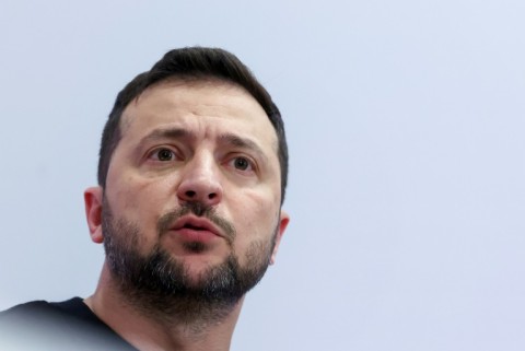 Ukrainian President Volodymyr Zelensky was to call in to the summit to keep his country's war against invading Russia in focus