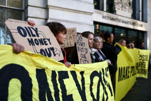 Environmental protesters staged a demo outside court 