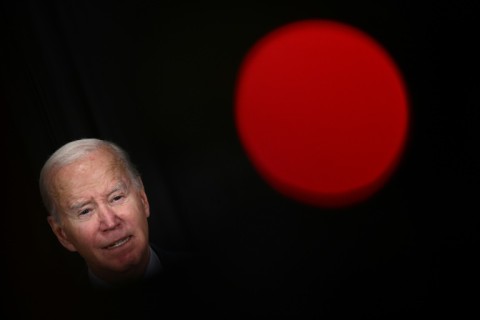 US President Joe Biden speaks about the release of hostages from Gaza, in Nantucket, Massachusetts, on November 24, 2023