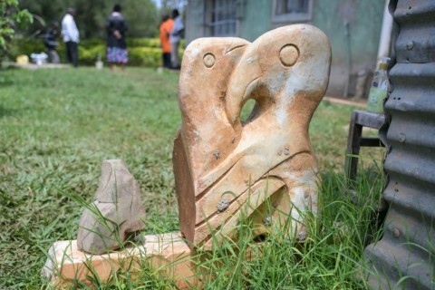 The sculptures are often inspired by nature