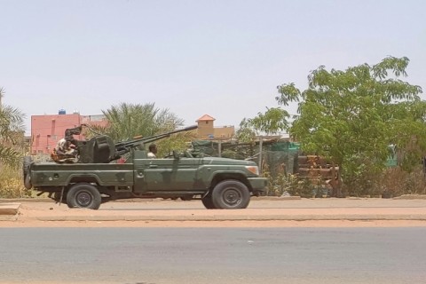 A Rapid Support Forces (RSF) vehicle in southern Khartoum on May 25, 2023 -- the paramilitaries have captured large swathes of Sudan  
