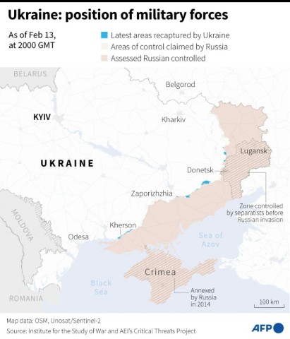 Ukraine: position of military forces
