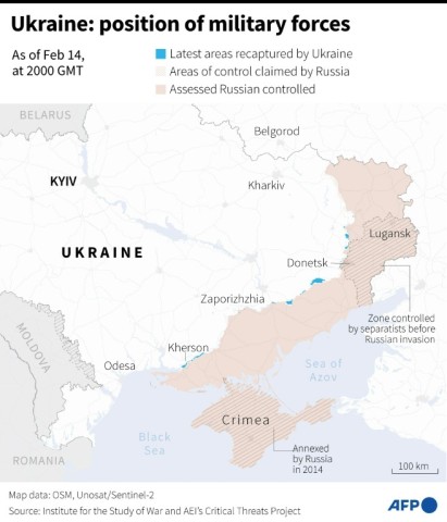 Ukraine: position of military forces