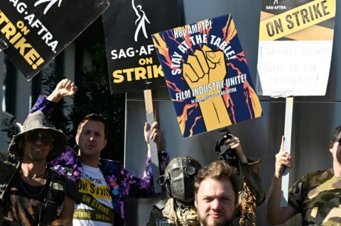 SAG-AFTRA members and their supporters were still on strike in late 2023