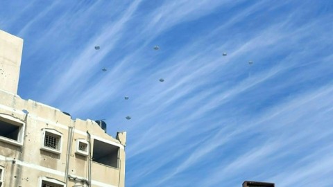 Aid packages airdropped in Gaza City