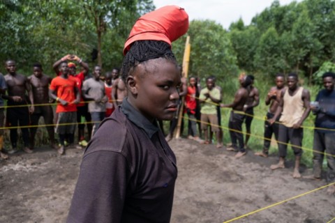 The wrestling academy has about 30 women trainees 