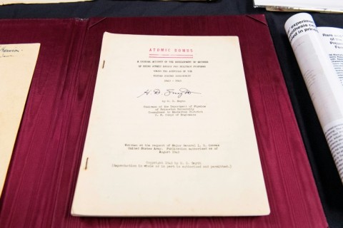 Among the items to go under the hammer is a report on the birth of the atomic bomb which were subsequently used agaist Japan