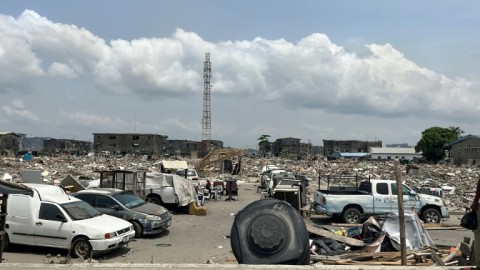 A Lagos environment ministry spokesman said the demolitions were also 'about the regeneration of the city'