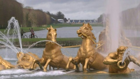 The famous Versailles landmark sparkled again after restoration