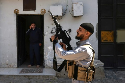 Map showing western Syria, Israel, the Palestinian territories and Lebanon