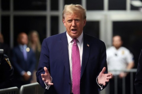 US President Joe Biden walks to board Marine One from the South Lawn of the White House, in Washington, DC, on April 19, 2024
