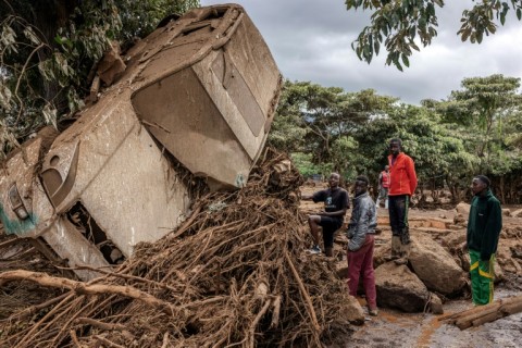 The rains in Kenya devastated the slum area of Mathare in Nairobi 