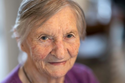 Jeanne Pengam whose sister Catherine was raped in 1944