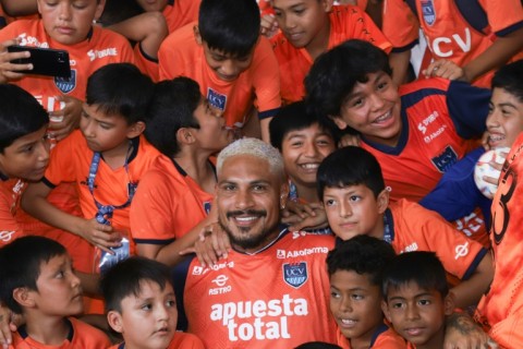 Peruvian striker Paolo Guerrero signed in February with local club Cesar Vallejo 