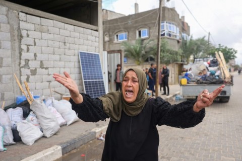 Israel's army said it was instructing tens of thousands of Palestinian families in eastern Rafah to flee in preparation for an expected ground assault on the city