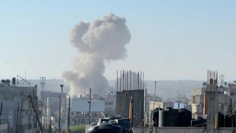 Smoke rises in Rafah amid Israeli strikes on Gaza