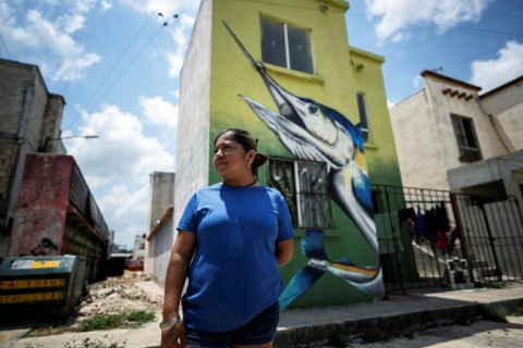 'Those of us who live and work here hardly have time to go and enjoy the beach and sea,' says Yazmin Teran, a schoolteacher living in the Mexican beach resort city of Cancun