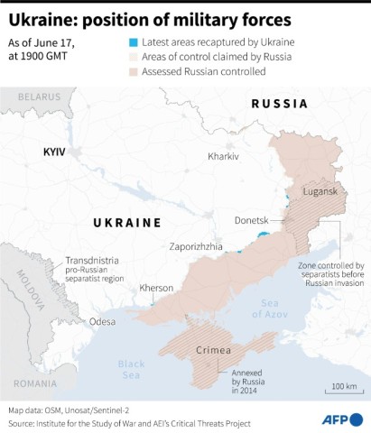 Ukraine: position of military forces