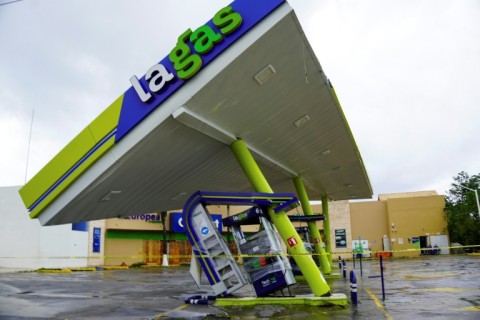 Damage caused by Hurricane Beryl in Puerto Aventuras in Mexico's Quintana Roo state