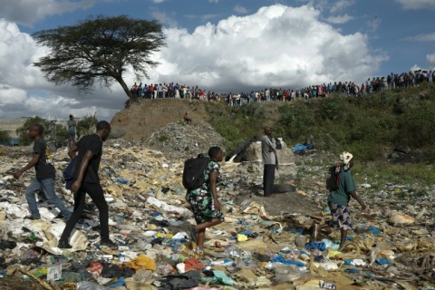 The bodies were pulled from rubbish-strewn water in an abandoned quarry in Mukuru 