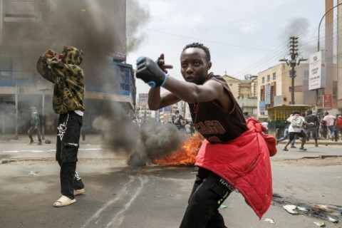 Kenyan police have been accused of using excessive force during the protests 