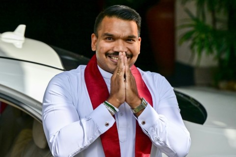Sri Lanka Podujana Peramuna (SLPP) party presidential candidate Namal Rajapaksa
