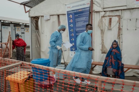 An mpox treatment centre at a hospital near the Democratic Republic of Congo city of Goma 