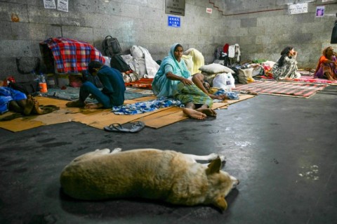 Patients often queue in the underpass to shelter from heat or rains waiting to see a doctor, but the strike has worsened the situation