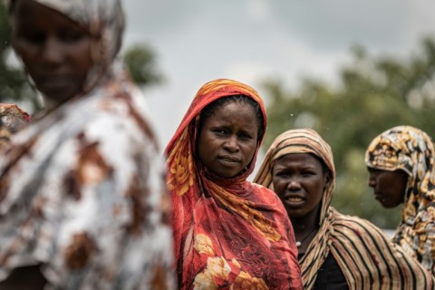 Sudanese refugees from Darfur who fled to Birao, in the neighbouring Central African Republic
