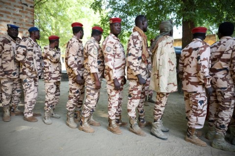 Chad's security forces voted on Saturday