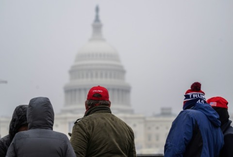 The inauguration ceremony was originally due to be held on the steps of the US Capitol, but was moved indoors due to extreme weather conditions