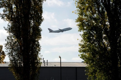 Planes can be heard taking off and landing at Heathrow from Harmondsworth village