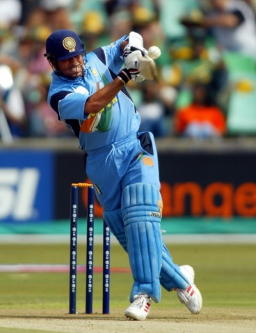 Star man: Sachin Tendulkar in action at the 2003 World Cup 