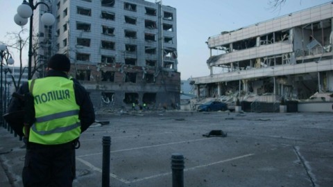 Aftermath of deadly Russian missile strike on Ukranian capital