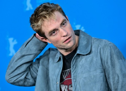 English actor Robert Pattinson poses during a photo call for the film "Mickey 17", showing at the 75th Berlinale