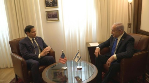 US Secretary of State Marco Rubio meets Israeli Prime Minister Benjamin Netanyahu