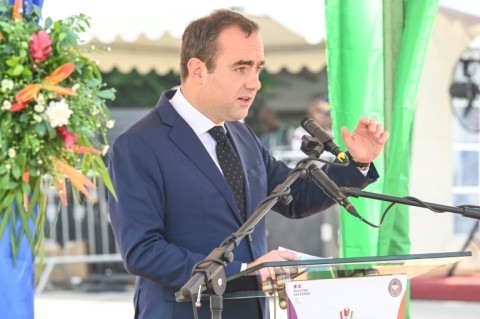 Lecornu hailed the base's handover as a 'historic moment' for the two countries