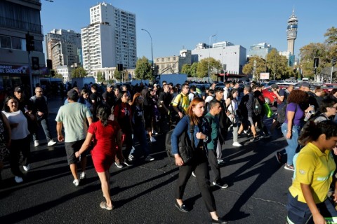 The blackout disrupted transport in the capital Santiago, where thousands of people were evacuated from the metro
