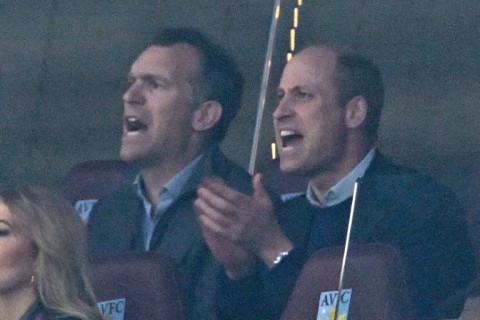 Come on Villa! Britain's Prince William, a diehard Aston Villa supporter